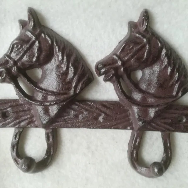 MadDeco kapstokhaken - paardenhoofd - 4 haken zie afbeelding