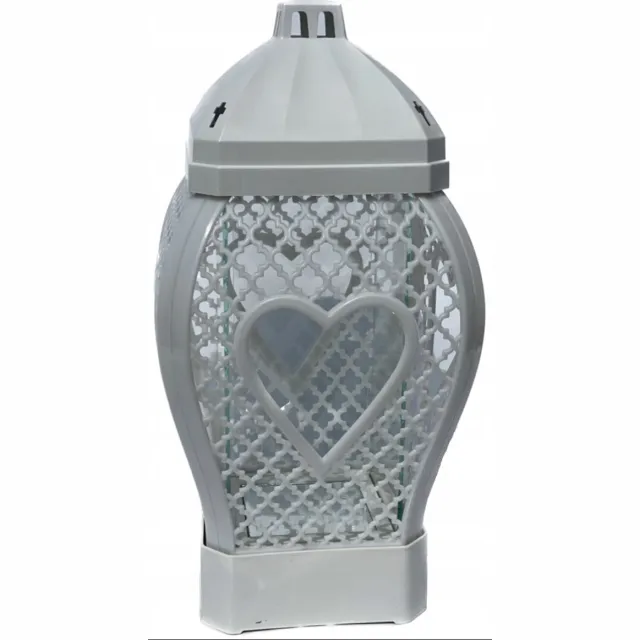 Proxima Glamour Hart Lantaarn Wit 37cm - Sierlijk en Ruim