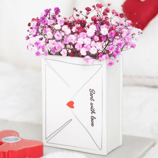Something Different Wholesale Love letter flower - Bloemvaas wit
