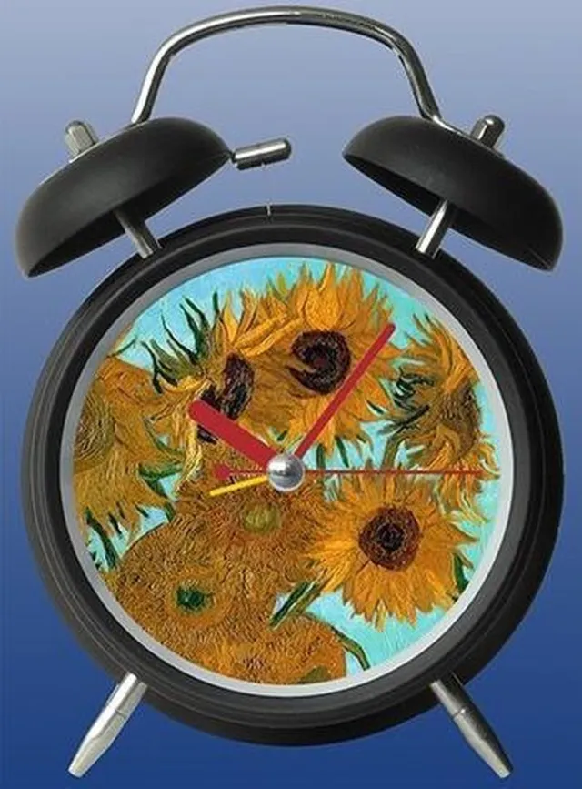Van Gogh Wekker met print Zonnebloemen - Vincent van Gogh multi