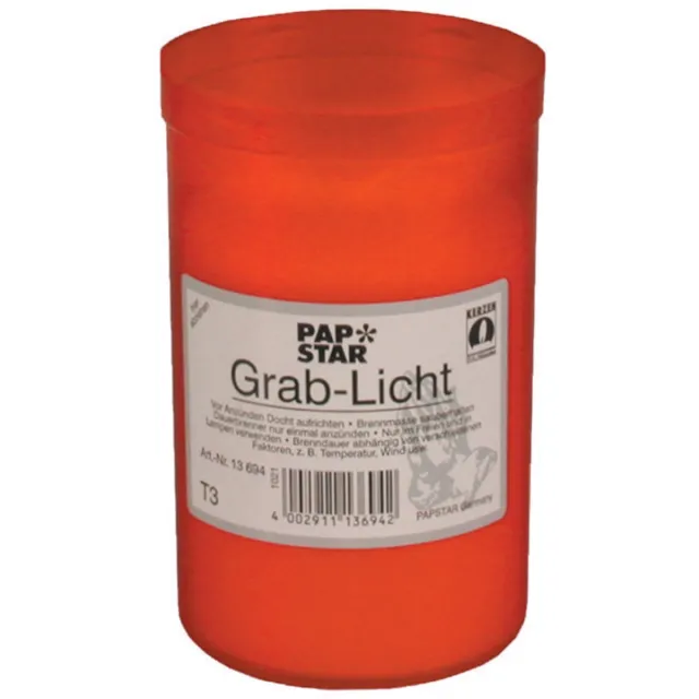 Papstar graflicht T3, diameter: 64 mm, rood