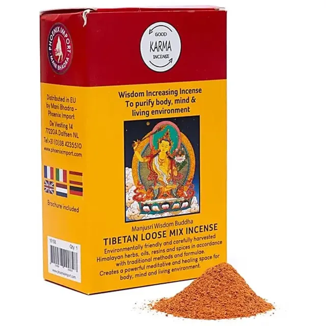 Gangchen Himalaya Tibetaans Wierookpoeder – Wijsheid Vermeerderend – Tibetaanse Wierook - 135 gram meerkleurig