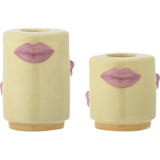 Bloomingville Sassy kandelaars geel - 2 stuks Yellow