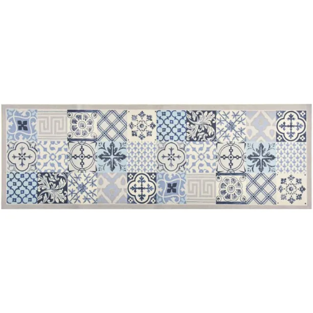vidaXL Keukenmat wasbaar Mosaic 60x300 cm Meerkleurig