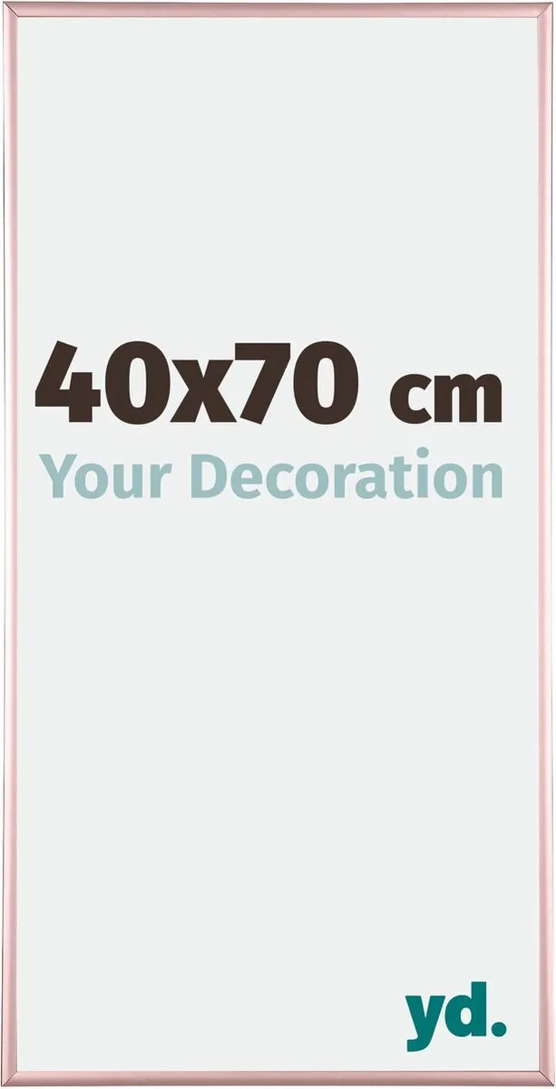 yd. Your Decoration - Fotolijst 40x70 cm - Aluminium - Koper - Kent