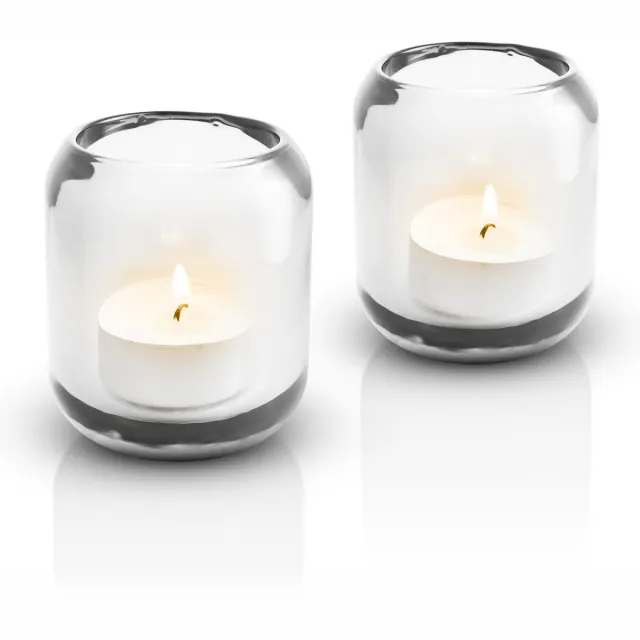 Eva Solo Acorn Theelichthouder Clear Set van 2 Stuks - Glas - Transparant