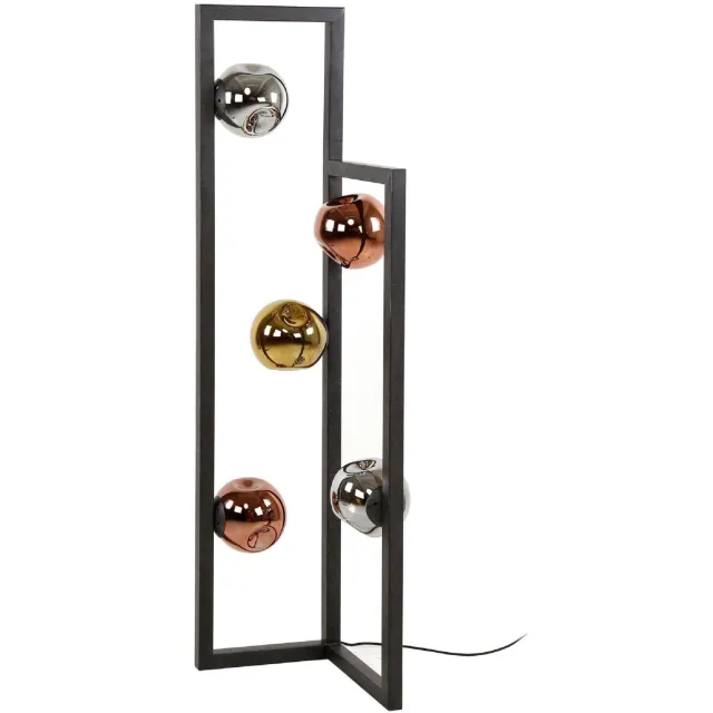 Nest of Nora Vloerlamp Rina - 5-lichts staande lamp Ø15 cm - Zwart Donkergrijs