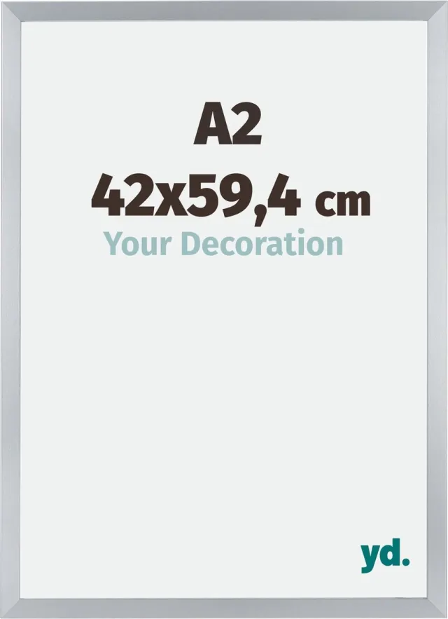yd. Your Decoration - Fotolijst A2 42x59,4 cm - MDF - Zilver Glans - Catania