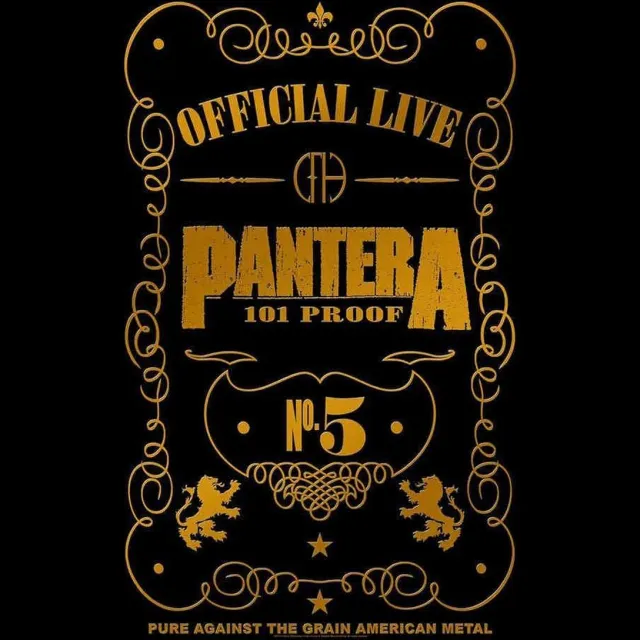 Rock Off Pantera - 101 Proof Textiel Poster - Multicolours