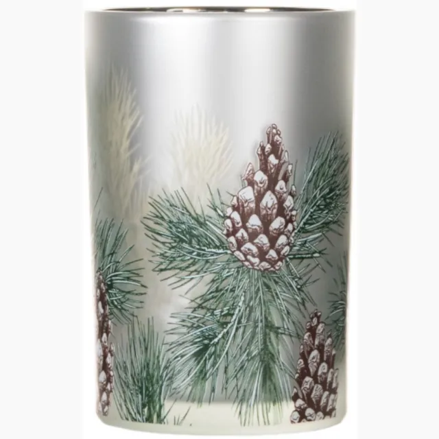 Mars & More Theelichthouder dennenappel groen 12,5cm Multi
