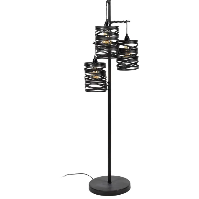 Nest of Nora Vloerlamp Stova - 3-lichts - Metaal - Donkergrijs