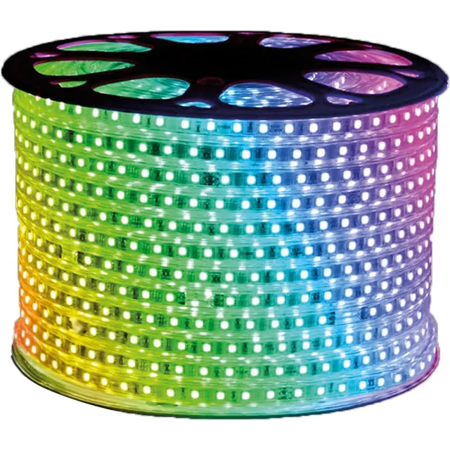 BRAYTRON LED Lichtslang - 100m RGB 10W p/m - 16mm breed - 230V Plug and Play