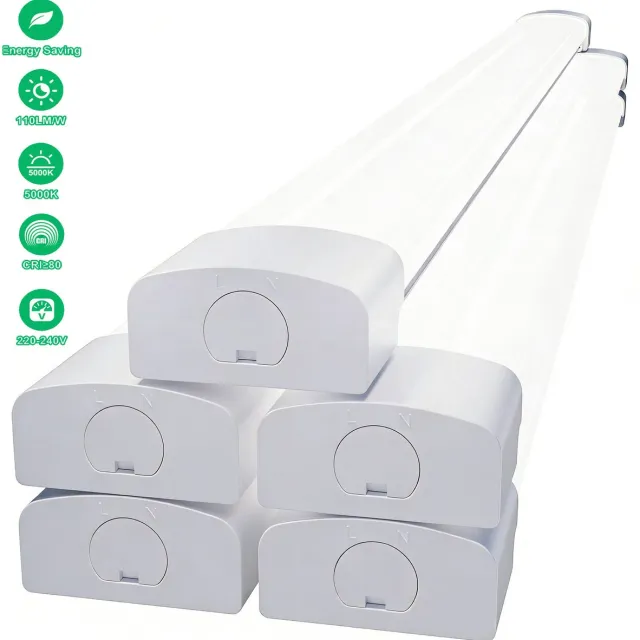 MODLICHT 5PCS LED Vochtbestendige Armatuur - Led Verlichting met Armatuur 60 cm - 18W 5000K 2000LM - Plafondlamp LED TL Werklamp - Daglicht wit