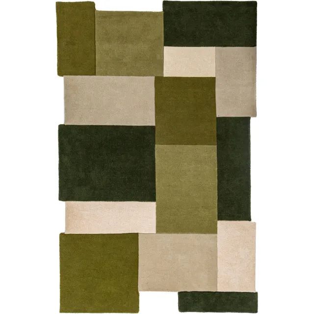 Flair Rugs Collage vloerkleed groen