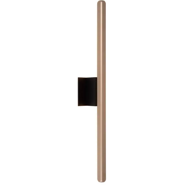 Lucide aluminium dimbare LED wandlamp 10x8 cm - koffie