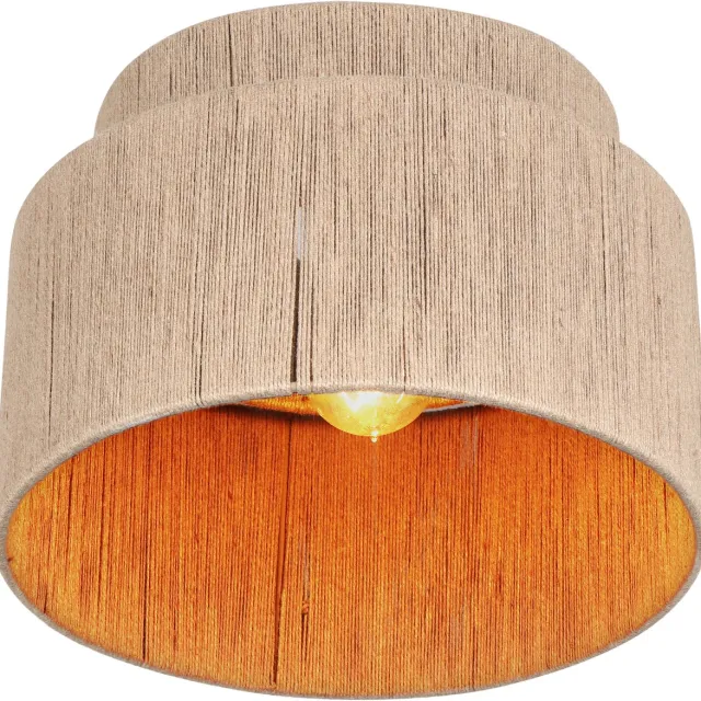 Trio SMILLA - Plafondlamp - Beige - excl. 1x E27 4 W - Plafondbevestiging