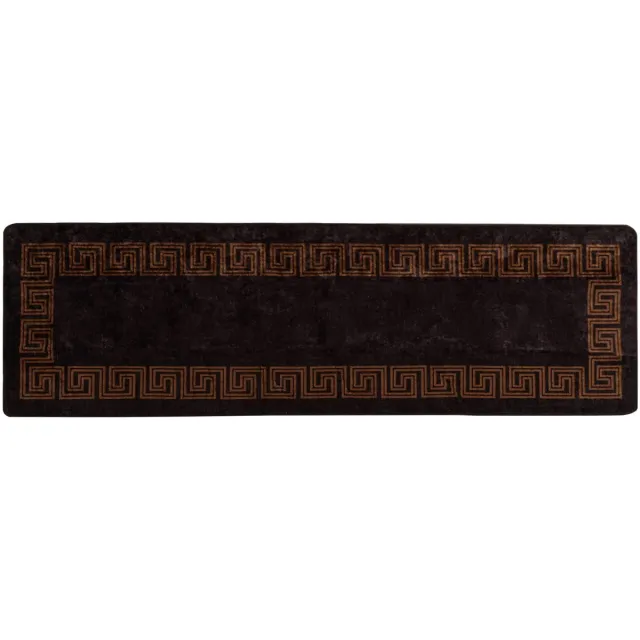 vidaXL Tapijt - Runner - MARSA - Zwart - 80 - x - 250 - cm - Polyester - en - PVC