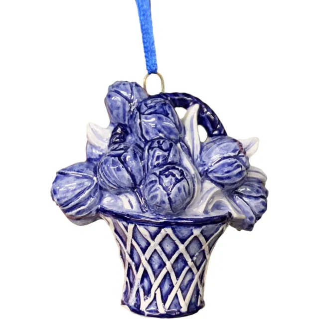 Fame musthaves Kerstboom hanger Hollands Delftsblauwe tulpenmand