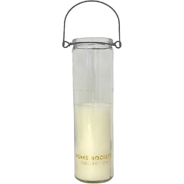 Home Society Candle Tube Frank - Wit - 6,3 x 6,3 x 21 cm