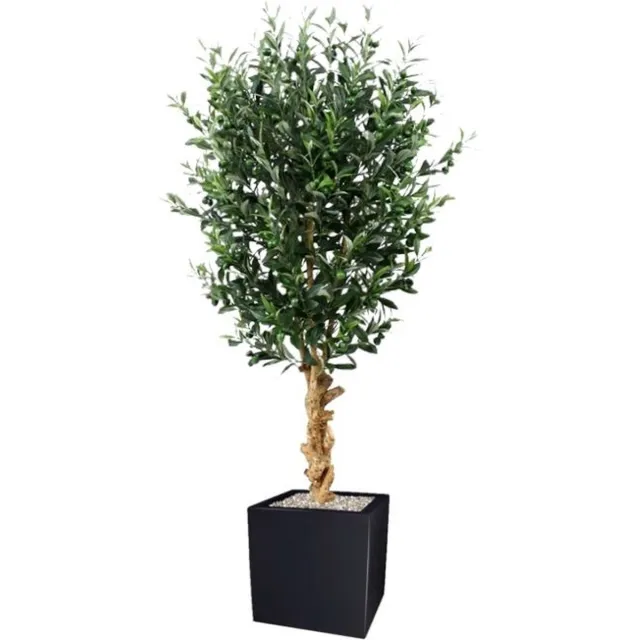 maxifleur Kunstplanten Kunst Olijfboom deluxe 155cm Groen