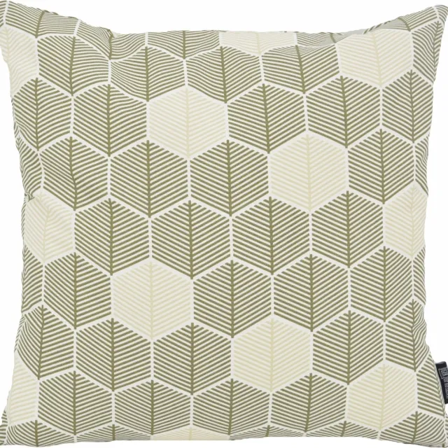Gek op Kussens! Hexagon Groen Kussenhoes | Katoen / Polyester | 45 x 45 cm