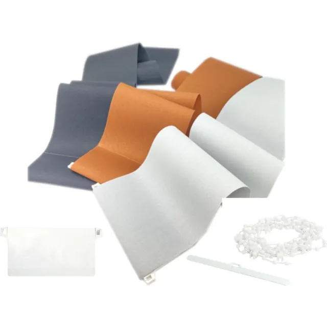 time4blinds Verticale Jaloezie Vervangingslamellen - Set bestaat uit 1 lamel, gewicht, hanger en bodemketting - breedte 89mm - lengte 1100mm - Vanille Wtb 173 - Vanille