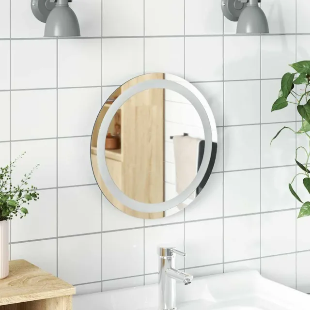 vidaXL Badkamerspiegel LED rond 40 cm Transparent