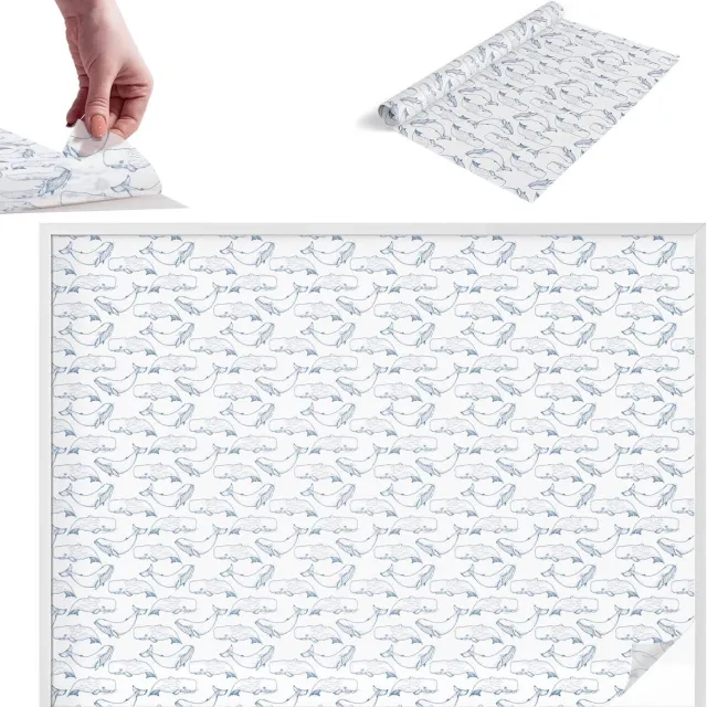 TULUP Raamfolie Anti inkijk - Inspiratie uit de zee Melkglas Folie - 200x146 cm - Wit Anti inkijk Raamfolie Glas in Lood - Zonwerende Raamfolie - Voor de badkamer, slaapkamer, hal - Privacy Folie Raam Glas in Lood Wit - Inspiratie uit de zee