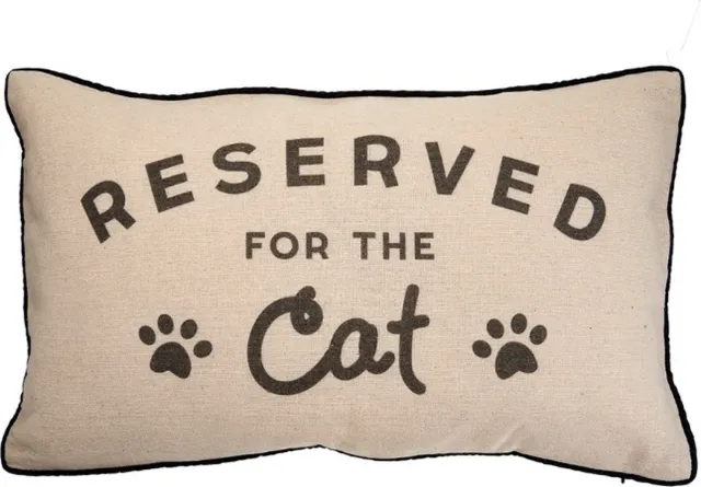 Sass & Belle Reserved for the Cat - Kussen ecru