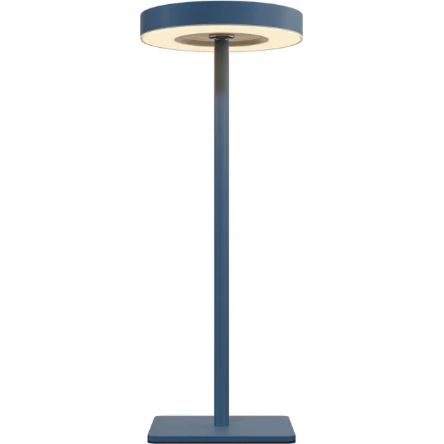 Nook Oplaadbare tafellamp - Blauw - Draadloos - LED & 3 lichtstanden - Bureaulamp of nachtlampje