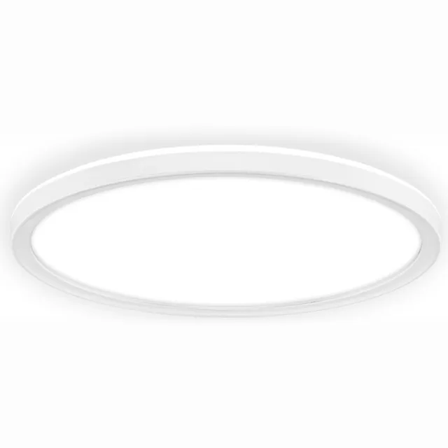 Briloner Slim - Plafondlamp - dimbaar plafonniére - 4.000K - geheugenfunctie - achtergrondverlichting - Ø29cm Wit (dimbaar)