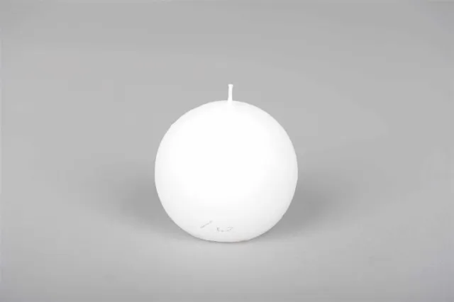 Rasteli Luz Your Senses Kaars- Bolkaars Wit D 8 cm