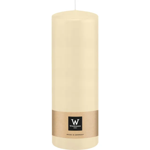 Wiedemann Cilinderkaars/stompkaars - creme wit - 20 x 7 cm - 103 branduren - zuilkaarsen
