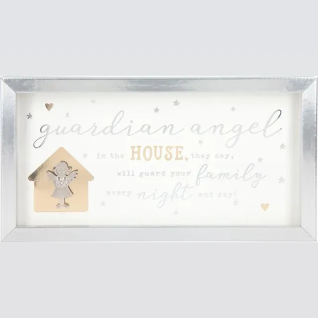 Depesche Fotolijst met compliment Guardian angel in the house, they say? Zilver