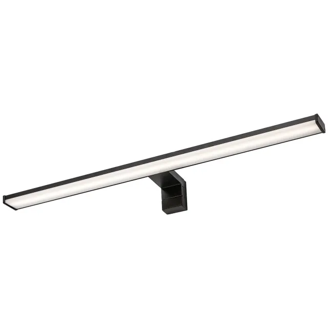 Rabalux Seyra - Spigellamp - badkamer LED lamp 12 W, 4000 K, 910 lm, L 60 cm, zwart, IP44, 75113