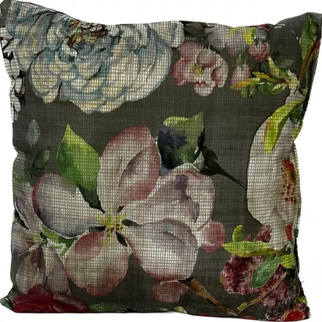 Madison Sierkussen 45x45 cm Roses grey Grijs
