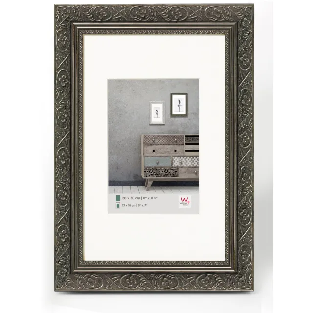 Walther Barock - Houten lijst - Fotoformaat 13x18 cm - Grijs