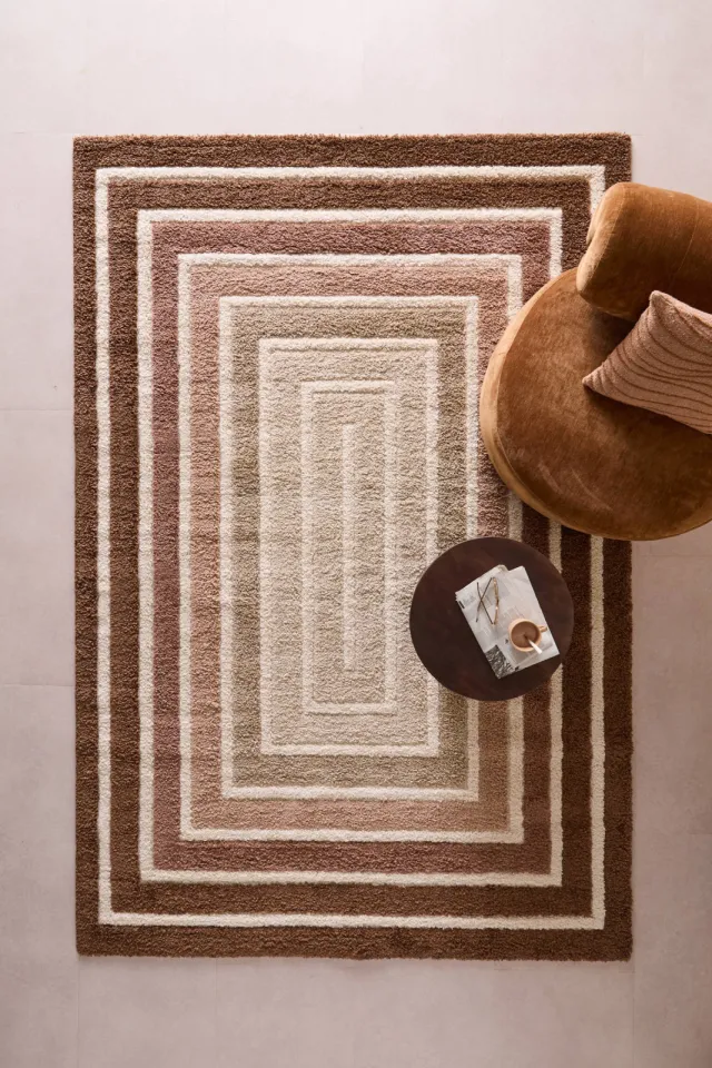 NOUS Living Embrace vloerkleed bruin, foto 2