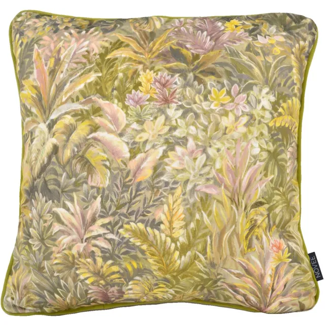 NOVÉE Velvet Jungle Green Kussenhoes | 45x45 cm | Velvet/Polyester Groen