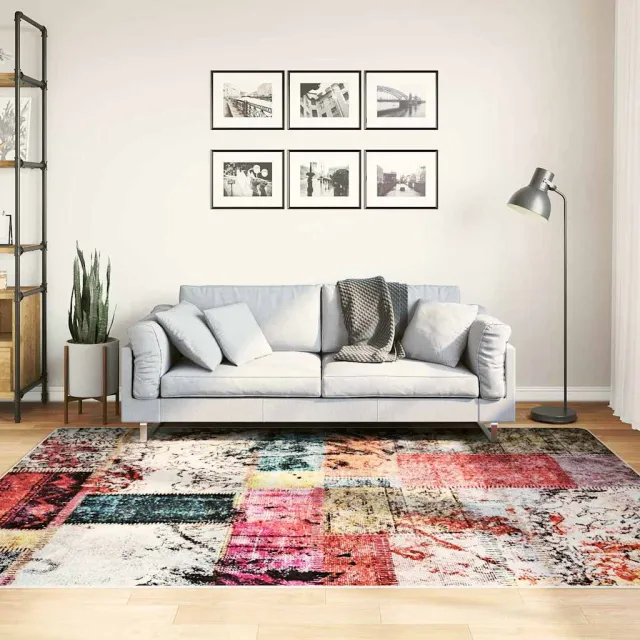 vidaXL Vloerkleed wasbaar patchwork 160x230 cm meerkleurig, foto 2