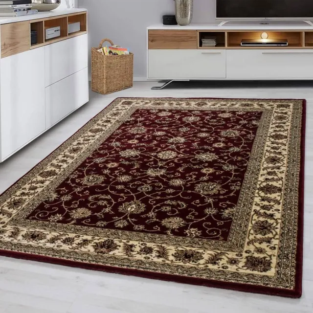 flycarpets Klassiek Vloerkleed Marrakesh - Rood / Beige - 80x150 cm - Oosters motief - Perzisch Tapijt - Laagpolig Retro Kleed Woonkamer