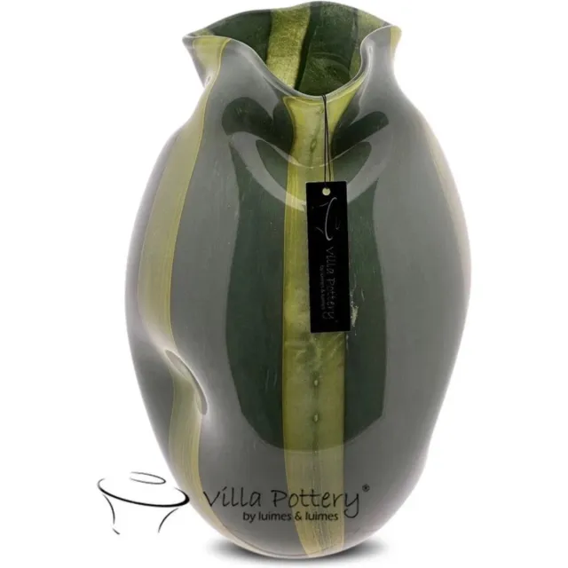 Villa Pottery Vaas - Villa Pottery - Decoratie - Woondecoratie - Glaswerk - Waterdicht - Lolly Pop 2_2 Green Groen