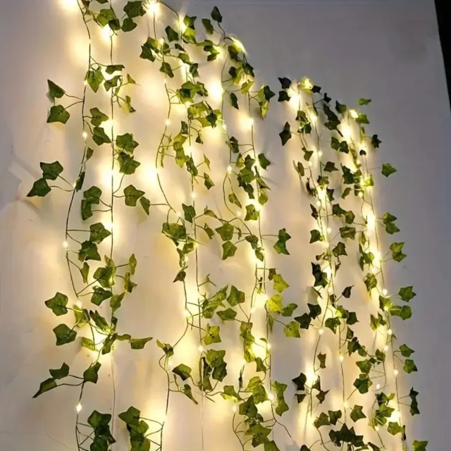 Nivard Lichtslinger - Lichtsnoer Buiten - Binnen - Klimop Slinger - Slinger Met Led Lichtjes - LED Klimop - 2M