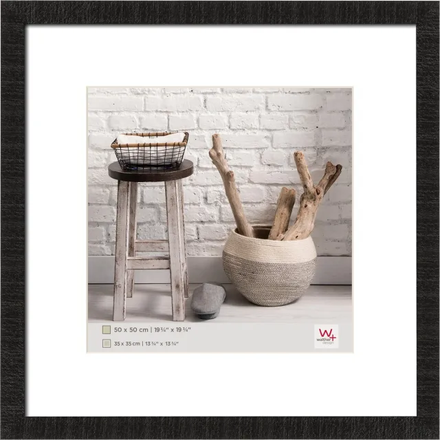 Walther Home - Houten lijst - Fotoformaat 50x50 cm - Zwart