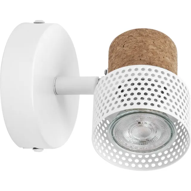Osram DECOR SPOT CORK, 1 x 3,4W, 230lm, wit, spot, verstelbare koppen, veelzijdig gebruik, interieurspot, vervangbare ledlampen, dimbaar, warm witte lichtkleur, GU10