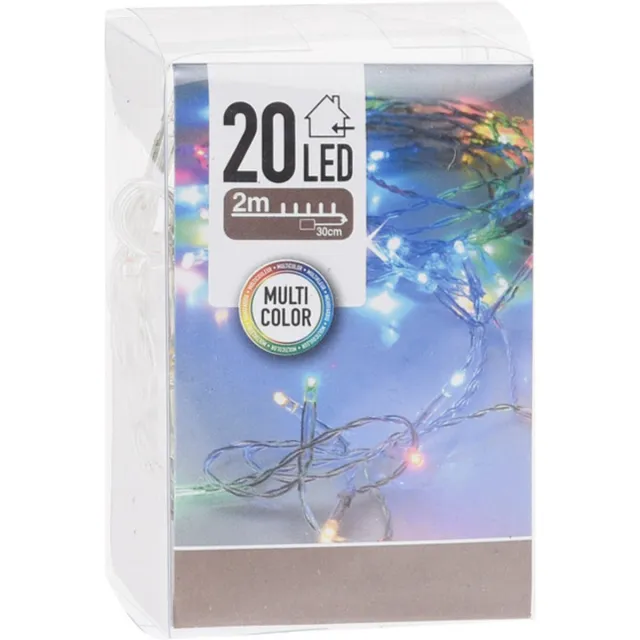 Home & Styling Strengverlichting 20LED 2m.multicolour