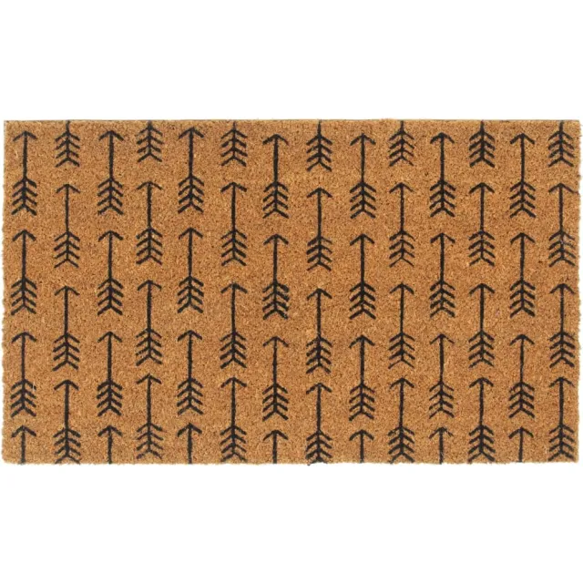 vidaXL Deurmat 45x75 cm getufte kokosvezel naturel Bruin