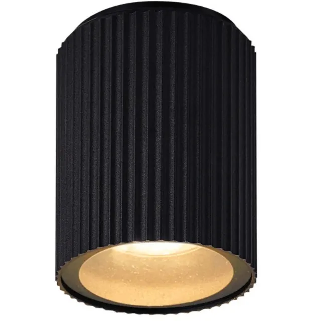 Nordlux Doos 3x Nordlux Kyklop LED Plafondlamp | 1x GU10 Max 15W | ip54 | Dimbaar | Zwart