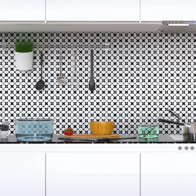 Ambiance Sticker Zelfklevende tegelmuurstickers voor keuken en badkamer - 9 AZULEJOS TONINO tegelstickers - 9 stickers 20x20cm Multi color
