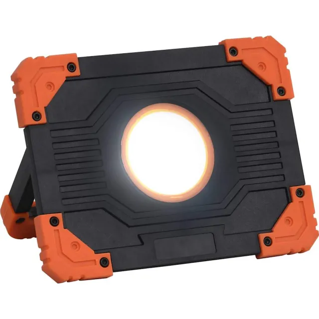 vidaXL Spotlight draagbaar LED ABS 10 W koudwit Zwart